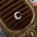 Pearl Crescent Ring | Minimalist Open Band Ring