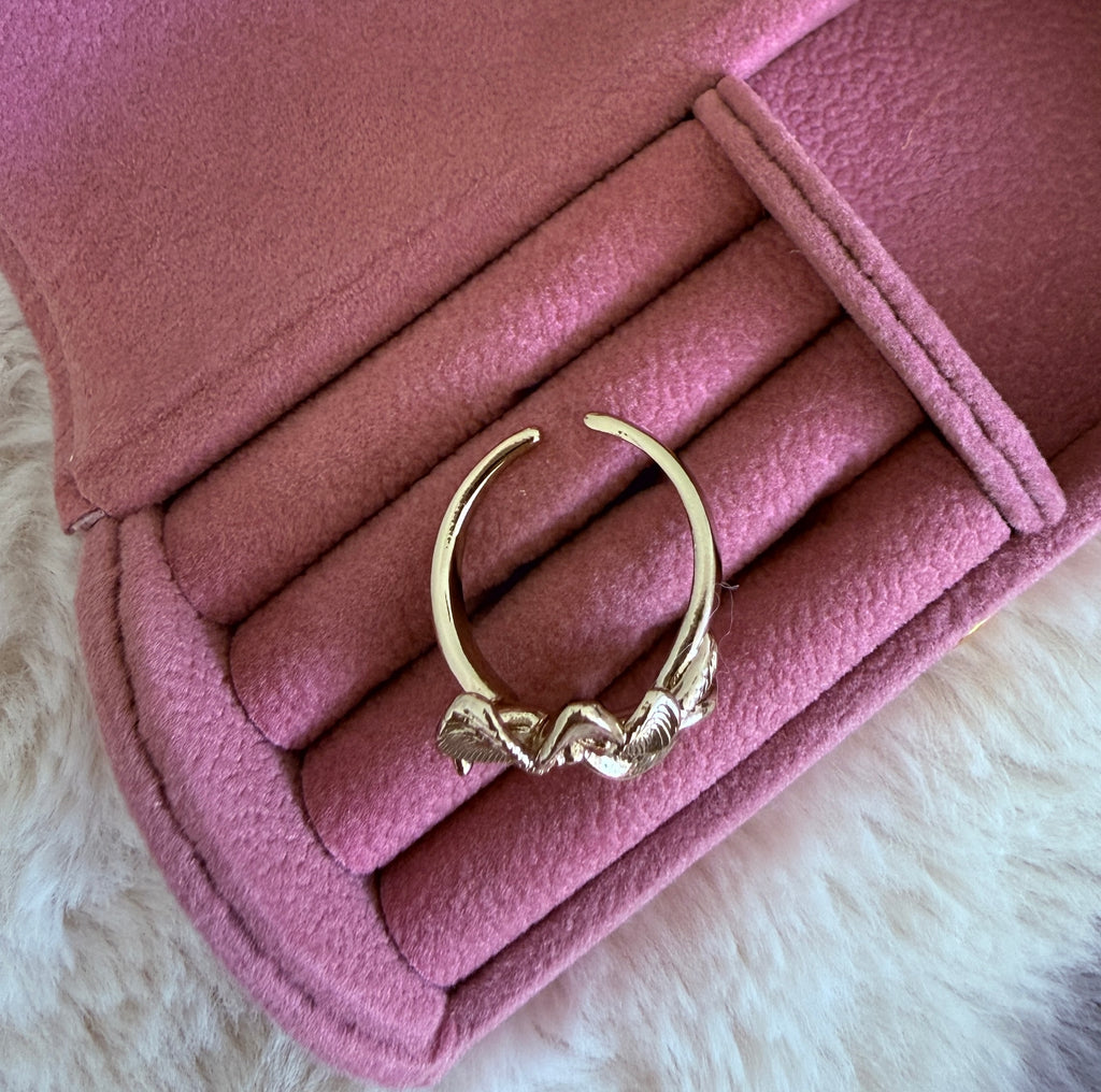 Gold Bloom Ring | Textured Flower Statement Ring