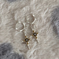 Gothic Cross Sword Drop Earrings