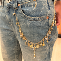 Celestial Gold Charm Chain Belt